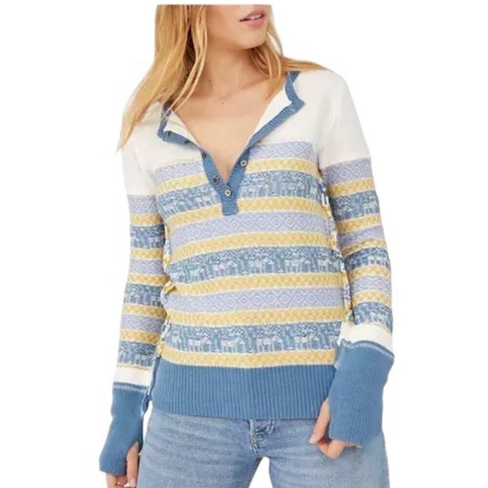 Free People Exposed Seam Thermal To The Woods Henley Top